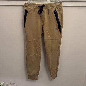 American Eagle Outfitters Tan Joggers with Black Accents